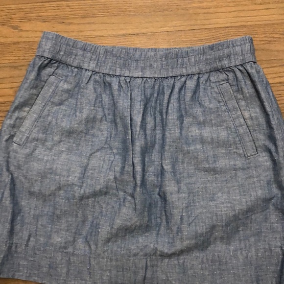 Loft Chambray Miniskirt - Picture 3 of 4
